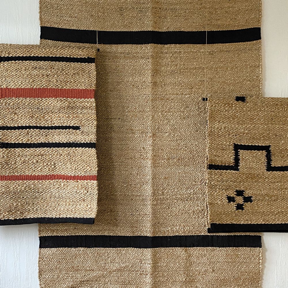Tapis - tapis coton tissé "projet", et également gamme de tapis jute tissé de façon artisanale. - OPJET PARIS
