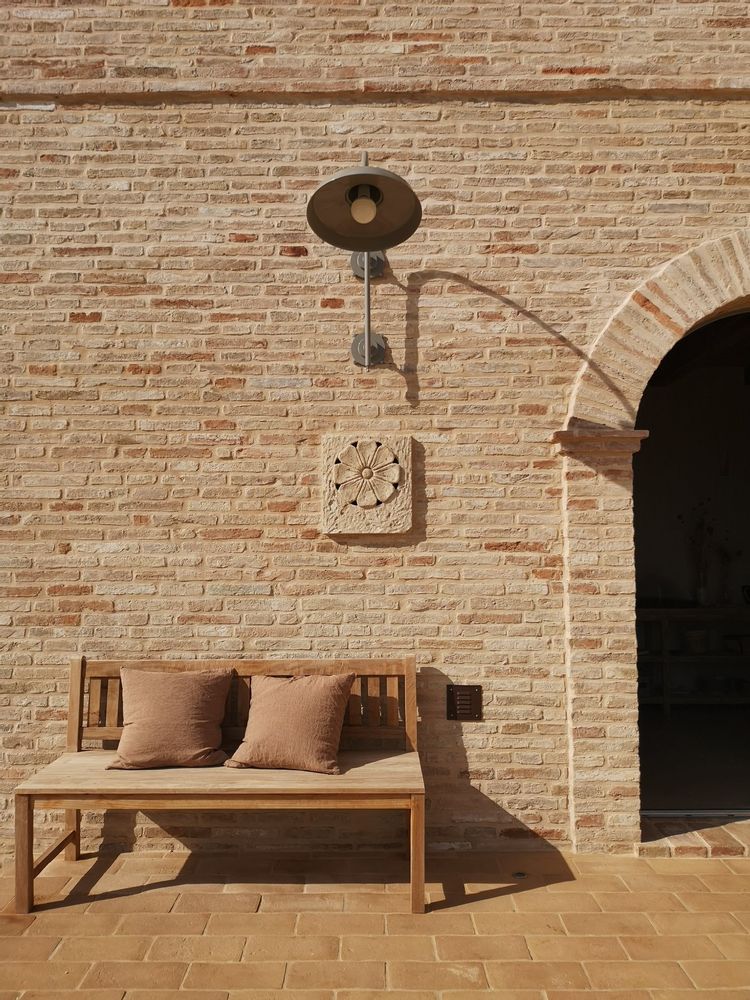 Outdoor wall lamps - Large Industrial Brass hat wall light 777 for main entry or wall  - ANDROMEDA LIGHTING