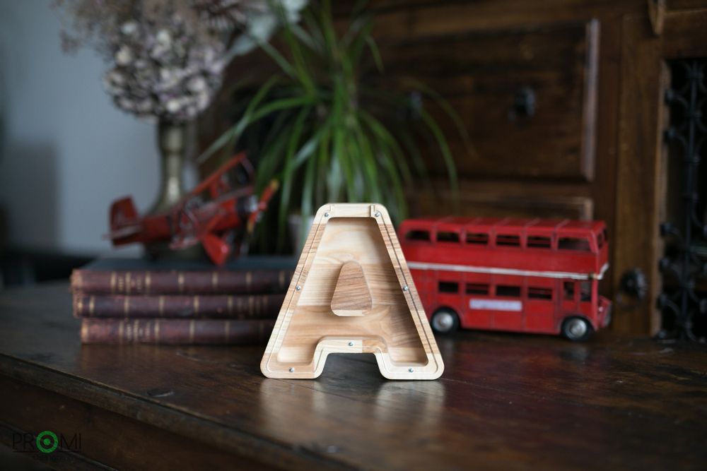 Gifts - Money box (A-Z, customizable) - PROMIDESIGN