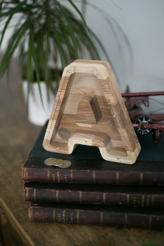 Gifts - Money box (A-Z, customizable) - PROMIDESIGN