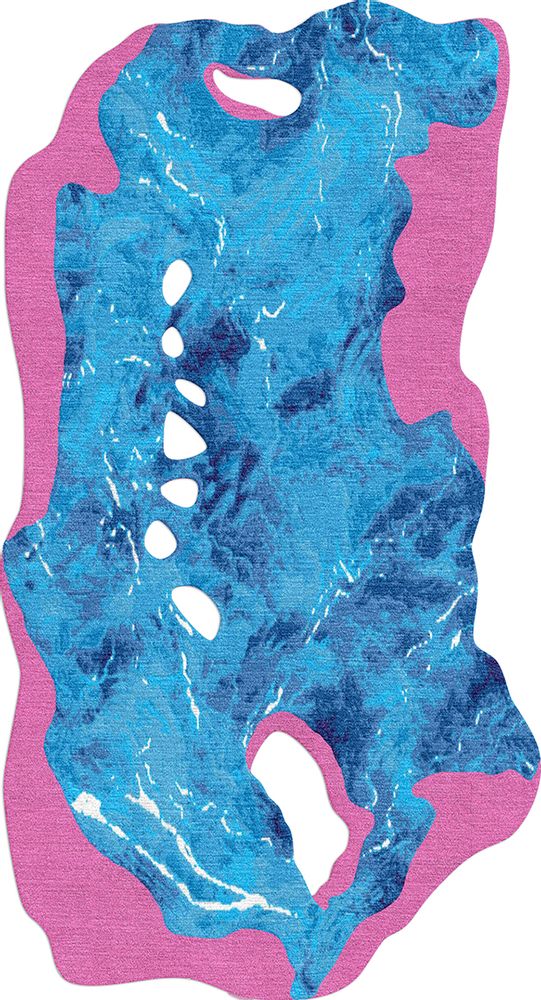 Other smart objects - Magnetic Rock bright unusual shape rug - TAPIS ROUGE