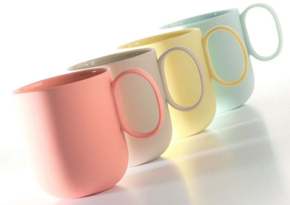 Mugs - Handmade Porcelain Mug - FIOVE ARTISANAL