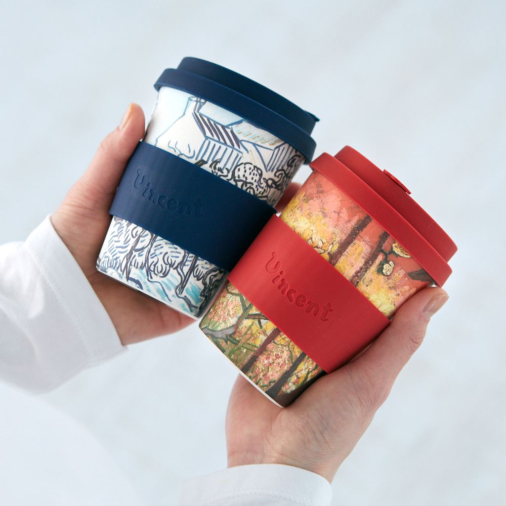 Tea and coffee accessories - Old Vineyard with Peasant Woman, 1890, Van Gogh - 12oz Mug - ECOFFEE CUP