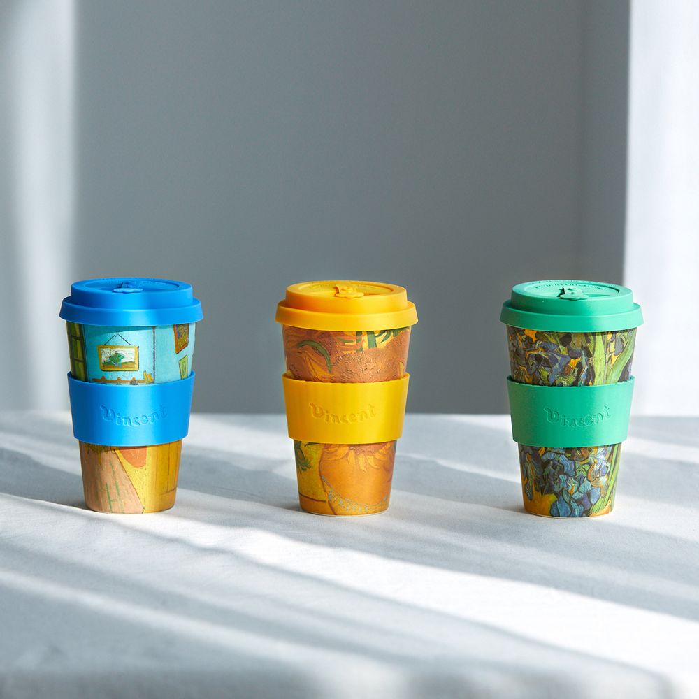 Accessoires thé et café - Tasse Irises, 1980, Van Gogh 14oz - ECOFFEE CUP