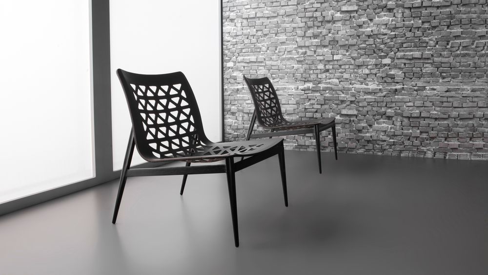 Lounge chairs - EGO chaise longue - metal+leather - DOIMO BRASIL