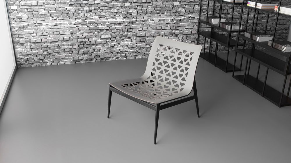 Lounge chairs - EGO chaise longue - metal+leather - DOIMO BRASIL