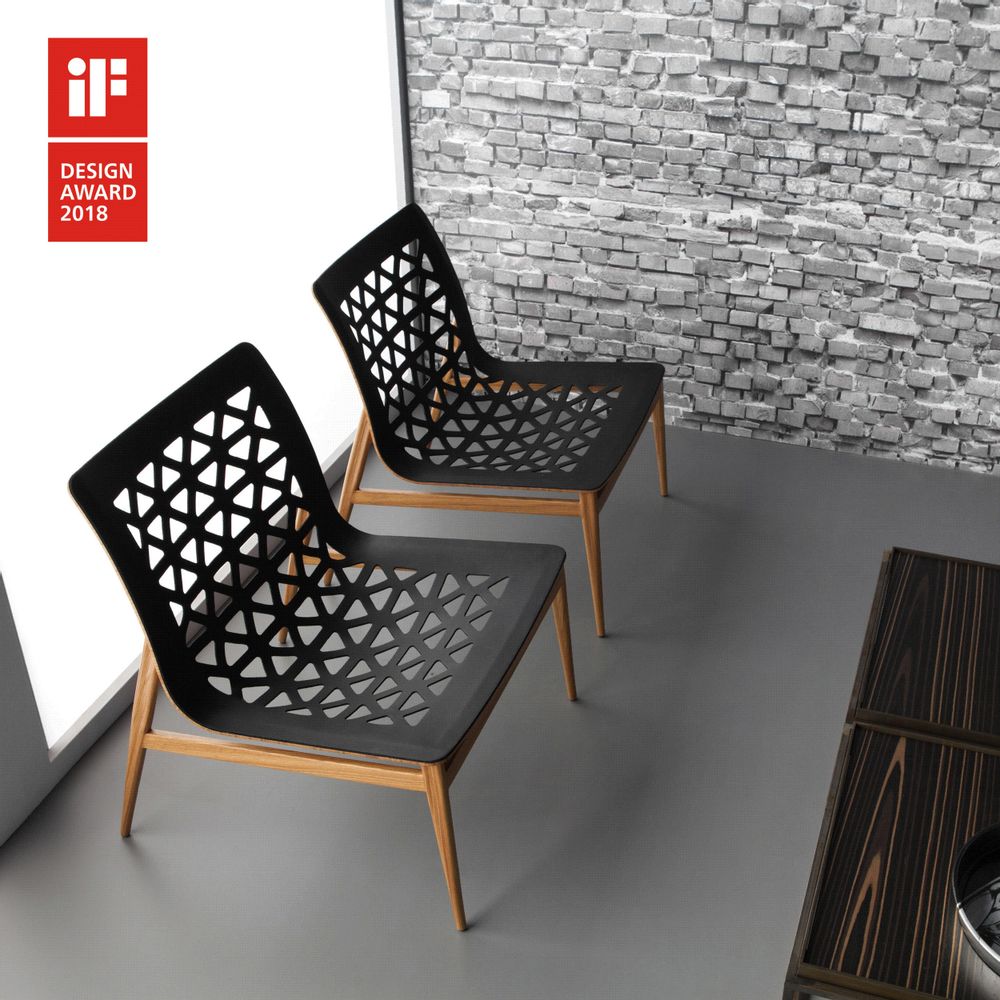 Lounge chairs - EGO chaise longue - metal+leather - DOIMO BRASIL