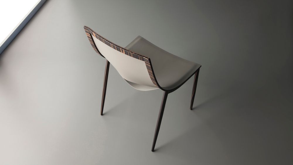 Chaises - Chaise SMILE - métal+cuir - DOIMO BRASIL