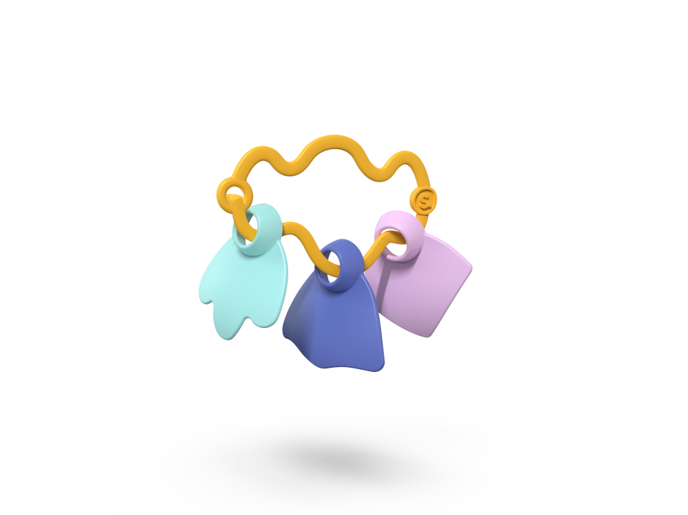Gifts - The Cloud Rattle to Handle Recycled and Recycled Plastic - LE JOUET SIMPLE.