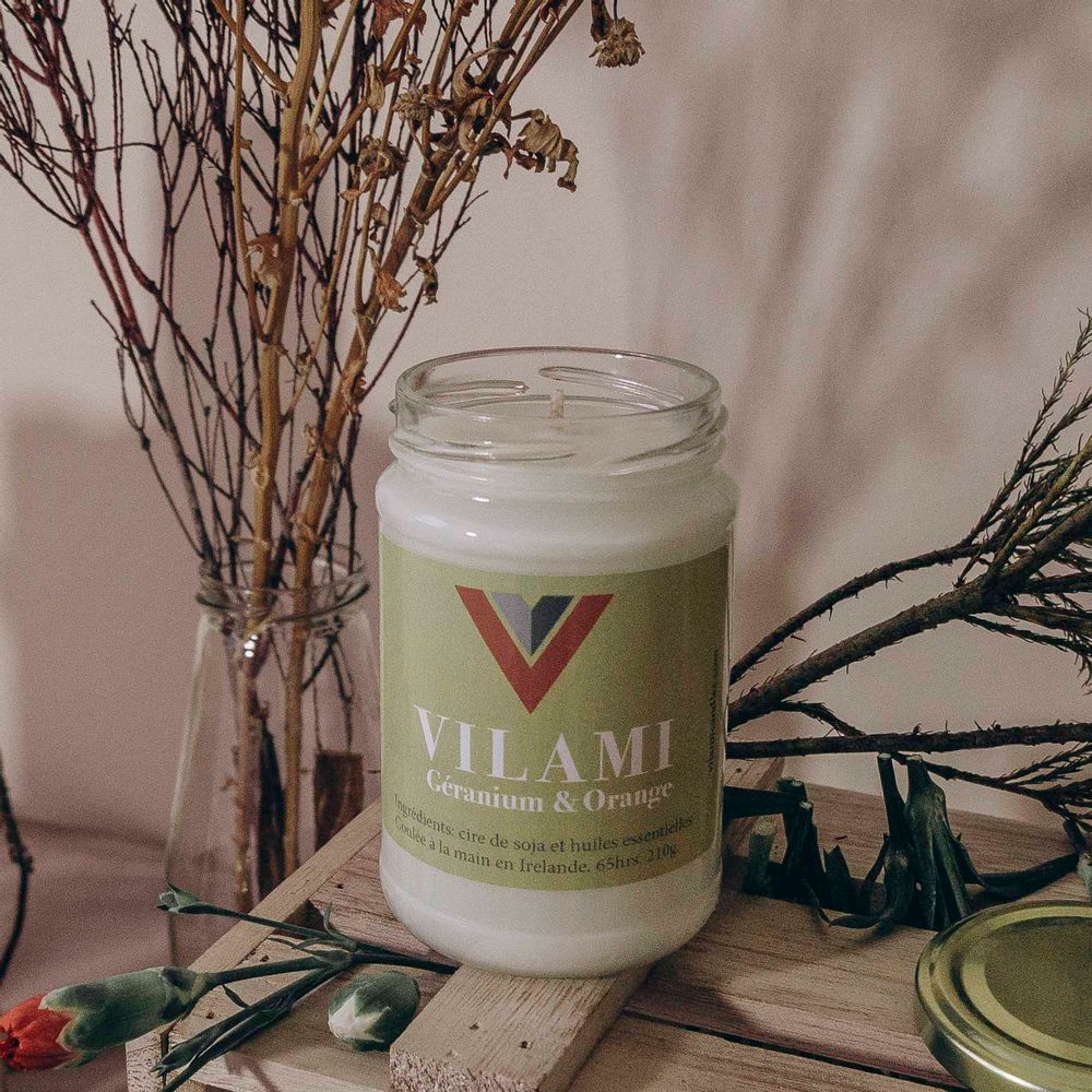 Bougies - Bougie Géranium & Orange - VILAMI