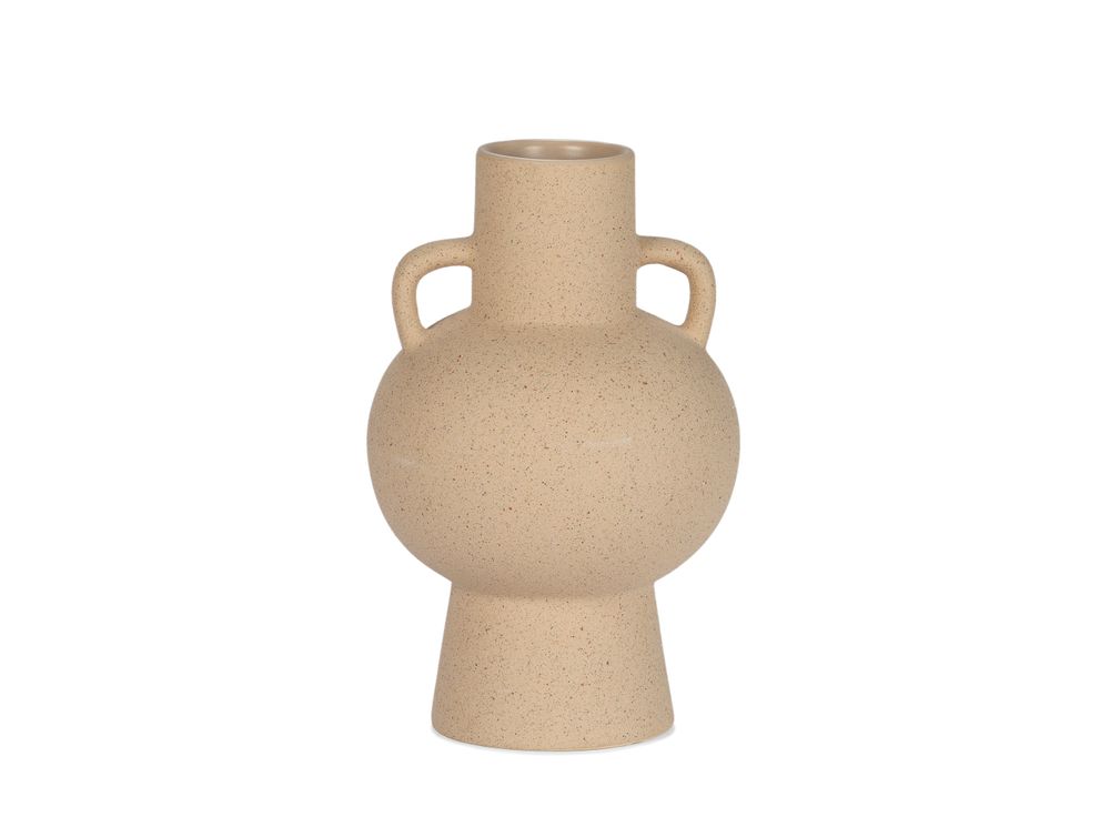 Vases - VASE EN CÉRAMIQUE BEIGE Ø15,5X24 CM AX71189 - ANDREA HOUSE
