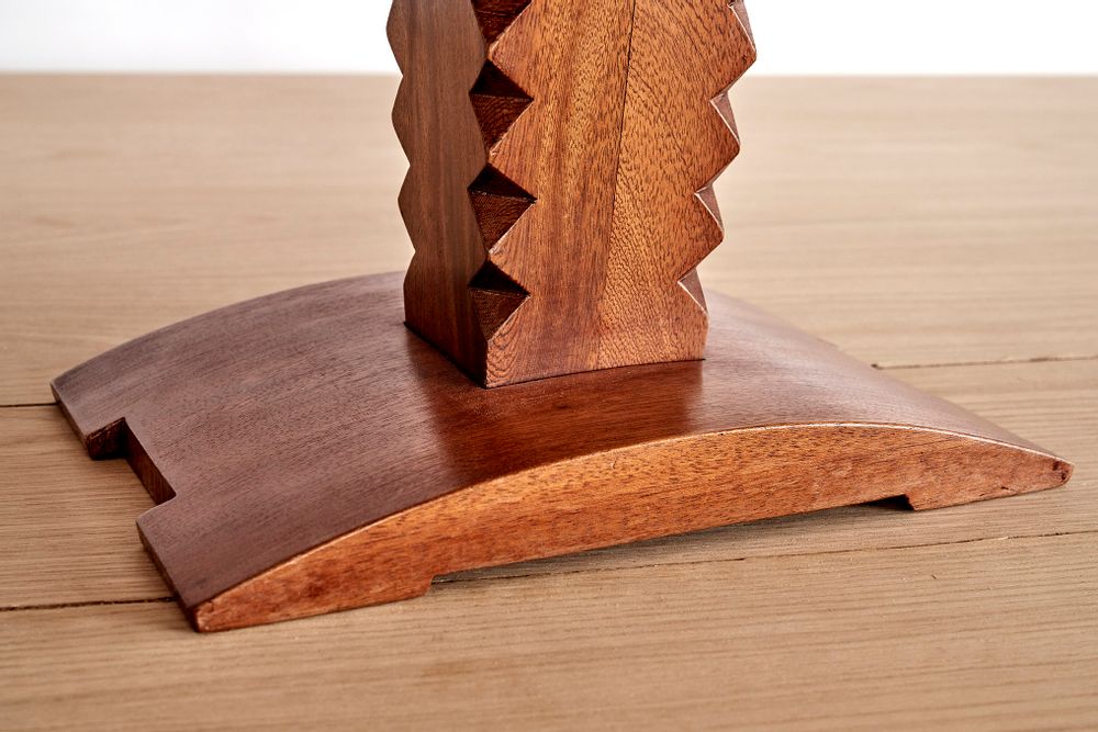 Stools for hospitalities & contracts - Aile African style wooden stool - VAN DEN HEEDE-FURNITURE-ART-DESIGN