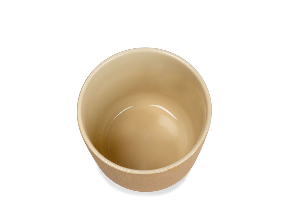 Pots de fleurs - Pot de fleurs en céramique beige Ø18x18,5 cm AX71193 - ANDREA HOUSE