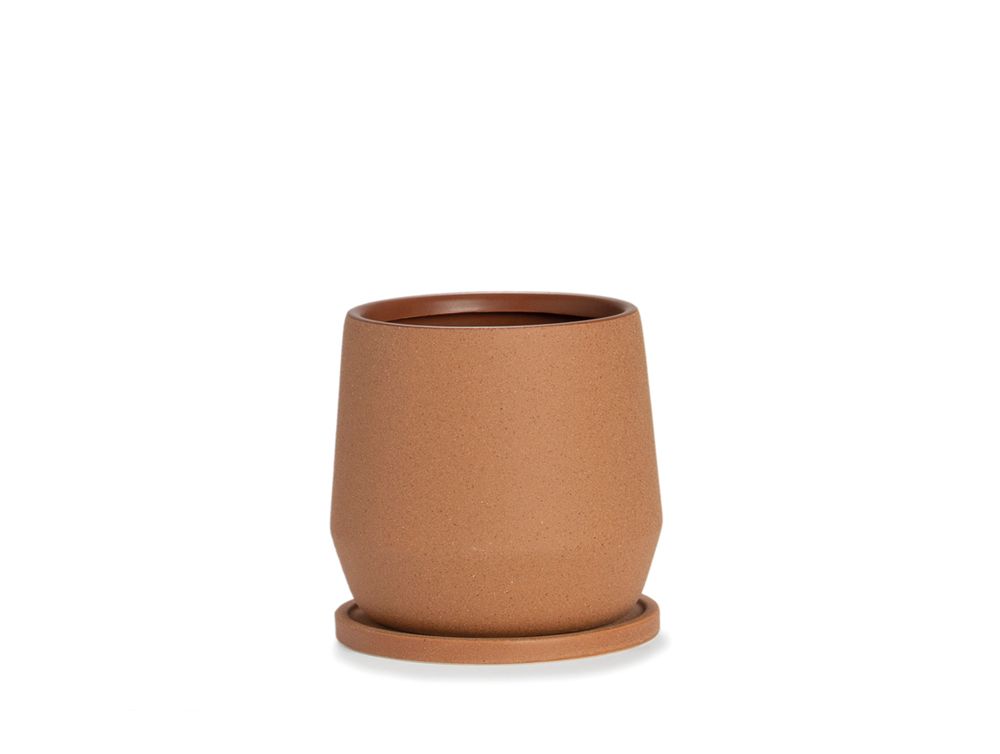Flower pots - Terracotta ceramic flowerpot Ø18x18 cm AX71197 - ANDREA HOUSE