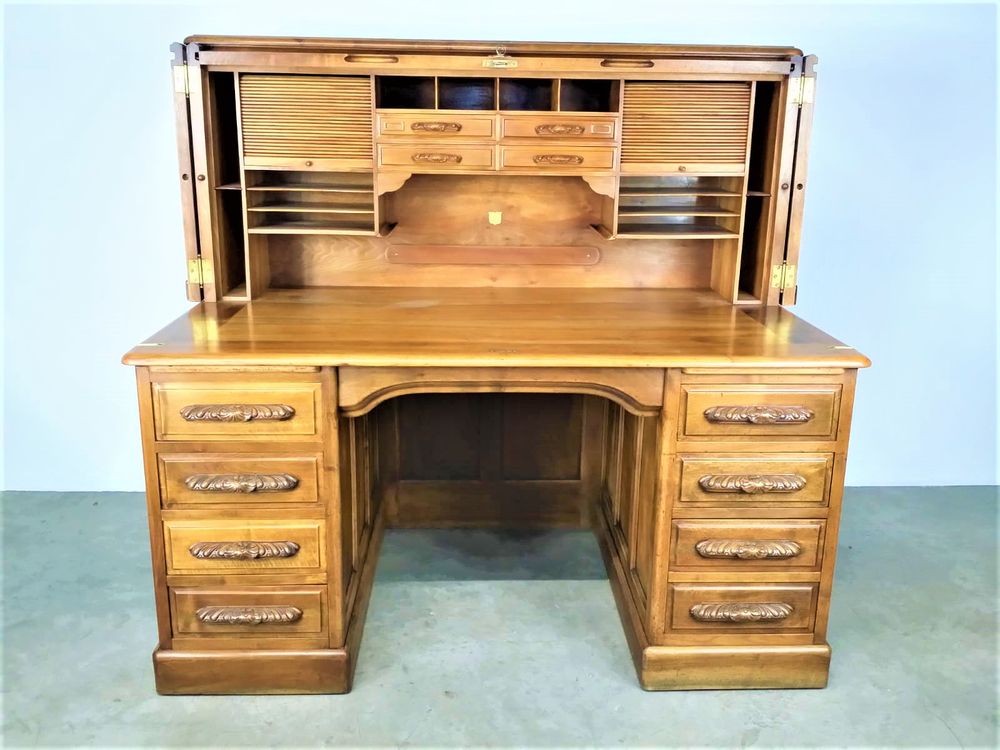 Bureaux - Bureau Américain en noyer. - JD PRODUCTION - JD CO MARINE