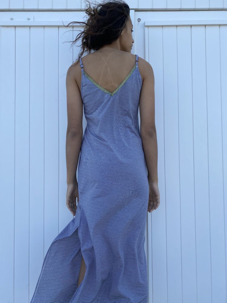Prêt-à-porter - Robe longue à rayures - MON ANGE LOUISE