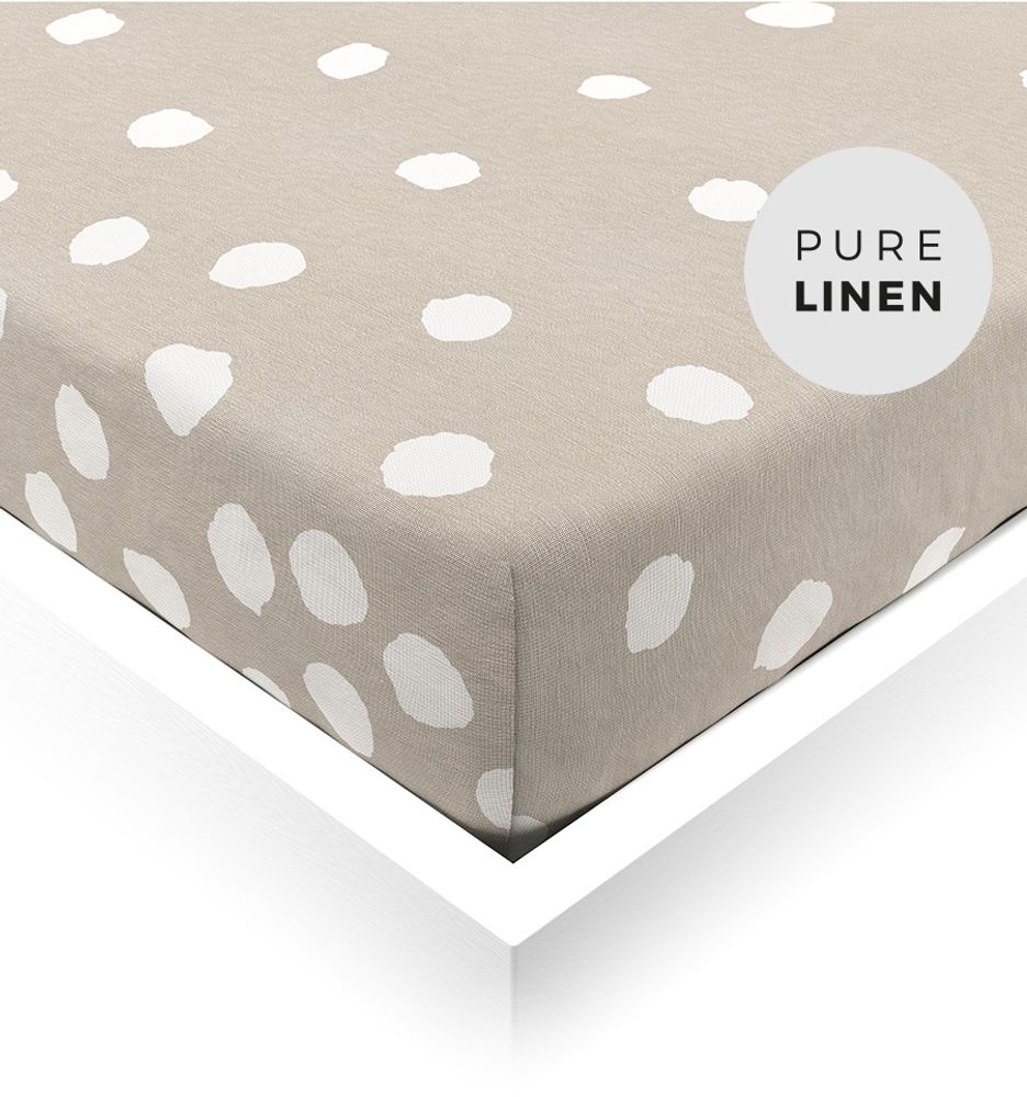 Linge de lit - Drap housse en lin - OOH NOO