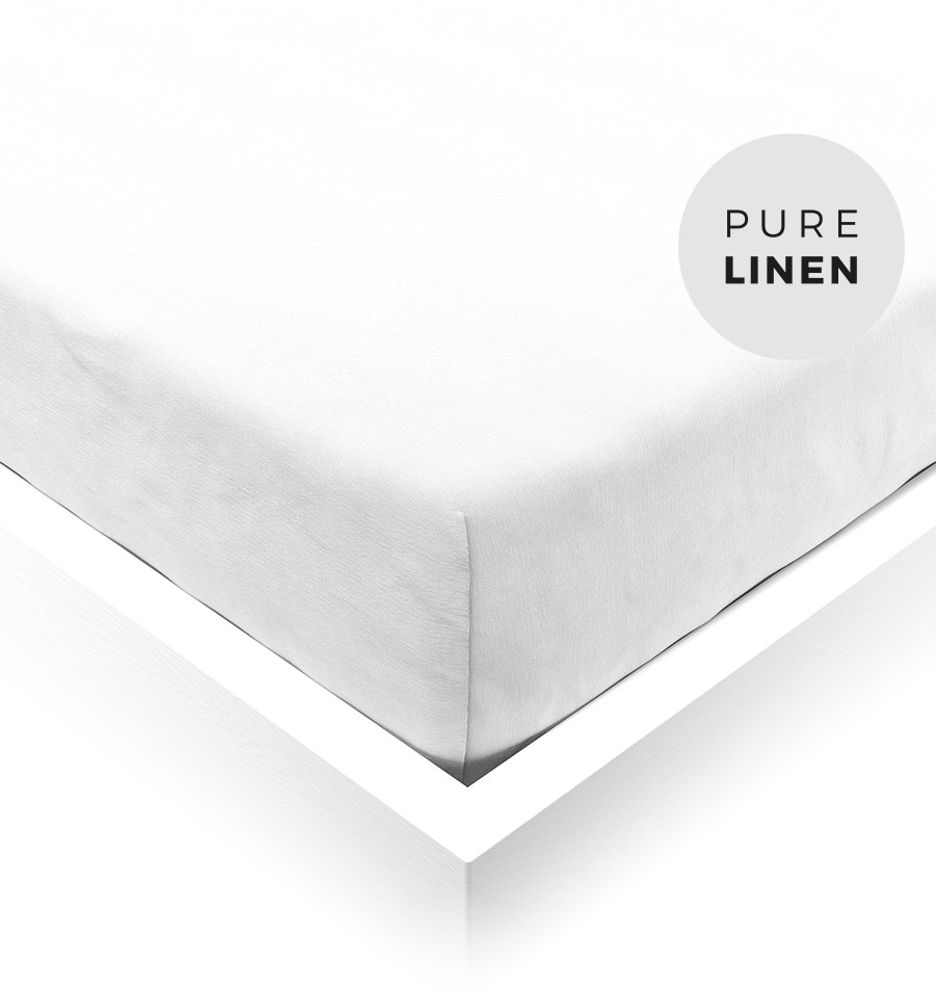 Linge de lit - Drap housse en lin - OOH NOO