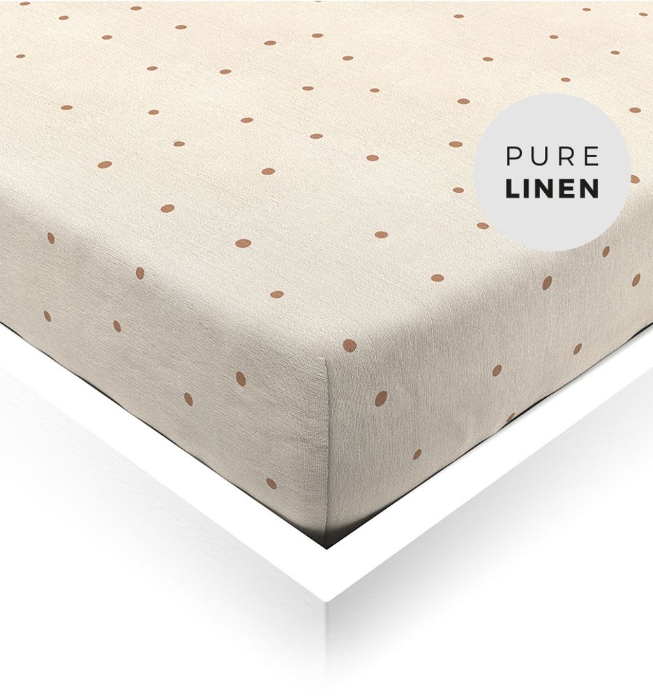 Linge de lit - Drap housse en lin - OOH NOO