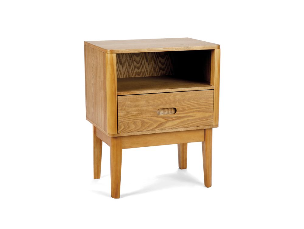 Tables de nuit - Table de chevet en bois de frêne et de pin 48x35x60 cm MU71000 - ANDREA HOUSE