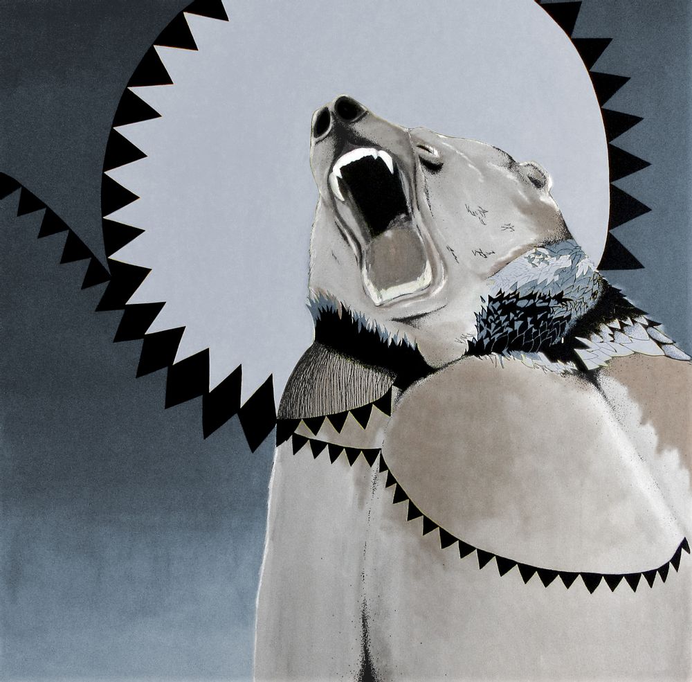 Other wall decoration - Mustard Bear Non-Woven Wallpaper - SIMONE ET MARCEL