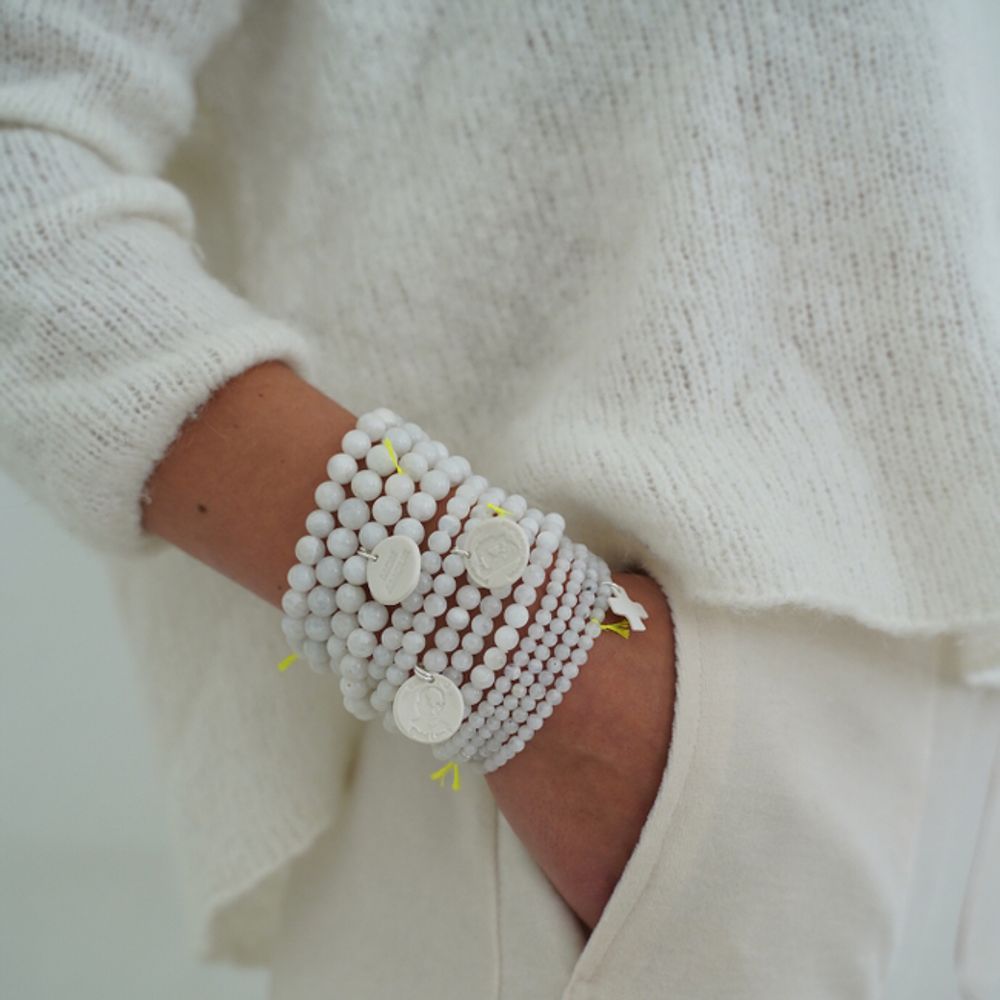 Bijoux - BRACELET DIVINE BLANC. - MARGOTE CERAMISTE