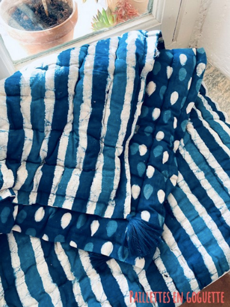 Homewear - Handmade bedspread in block-print - PECHAAN