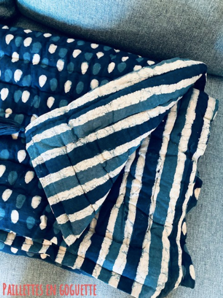 Homewear - Handmade bedspread in block-print - PECHAAN