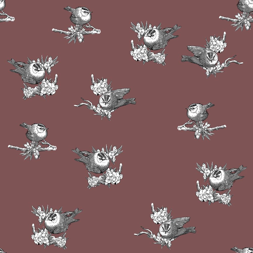 Wallpaper - Le Roi Huppé Quadri Bleu - SIMONE ET MARCEL