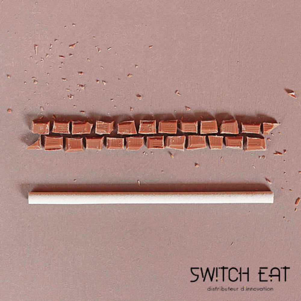 Épicerie fine - Pailles comestibles, compostables et biodégradables saveur Chocolat - SWITCH EAT