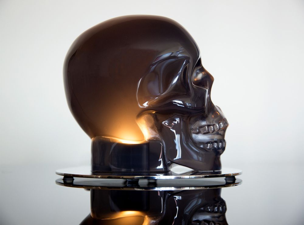 Desk lamps - Vintage Cranium Lamp - VALLVÉ