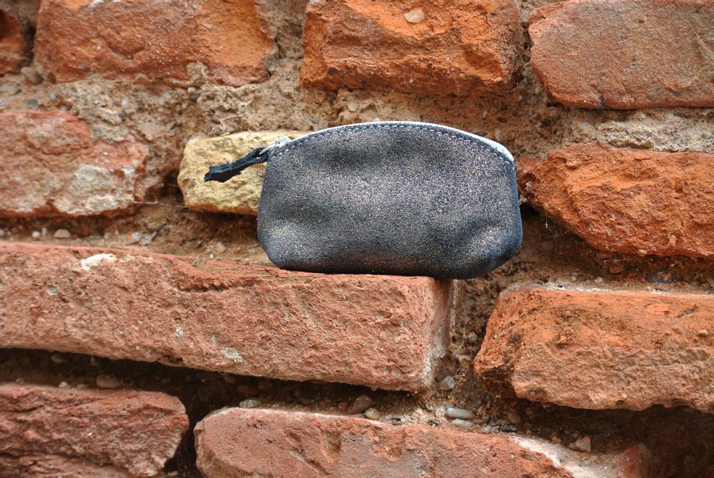 Petite maroquinerie - Mini Trousse à trésors en cuir Pailleté - LA CARTABLIÈRE