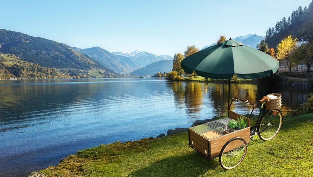 Barbecues - Vélo de pique-nique avec inserts de barbecue - A LA CARTE DESIGN