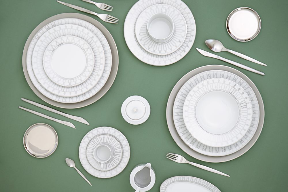 Couverts & ustensiles de cuisine - Allegro assiettes en porcelaine - PORCEL