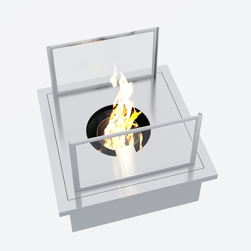 Barbecues - Table de barbecue design « à la carte » In & Outdoor avec granit, 8 inserts (8 personnes) - A LA CARTE DESIGN