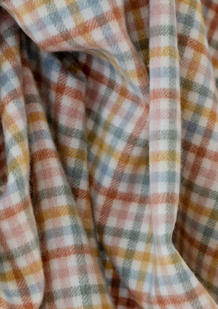 Plaids - Couvertures bébé vichy en laine d'agneau - THE TARTAN BLANKET CO.