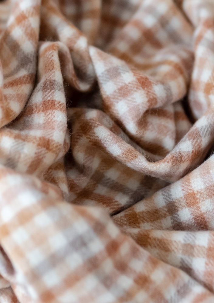 Plaids - Couvertures bébé vichy en laine d'agneau - THE TARTAN BLANKET CO.