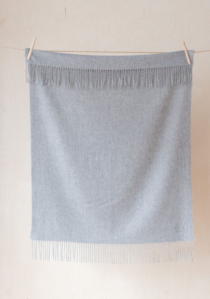 Throw blankets - Lambswool Plain and Melange Baby Blankets - THE TARTAN BLANKET CO.