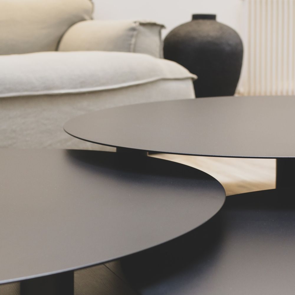 Coffee tables - Bora-Bora round coffee tables - TERRE ET METAL