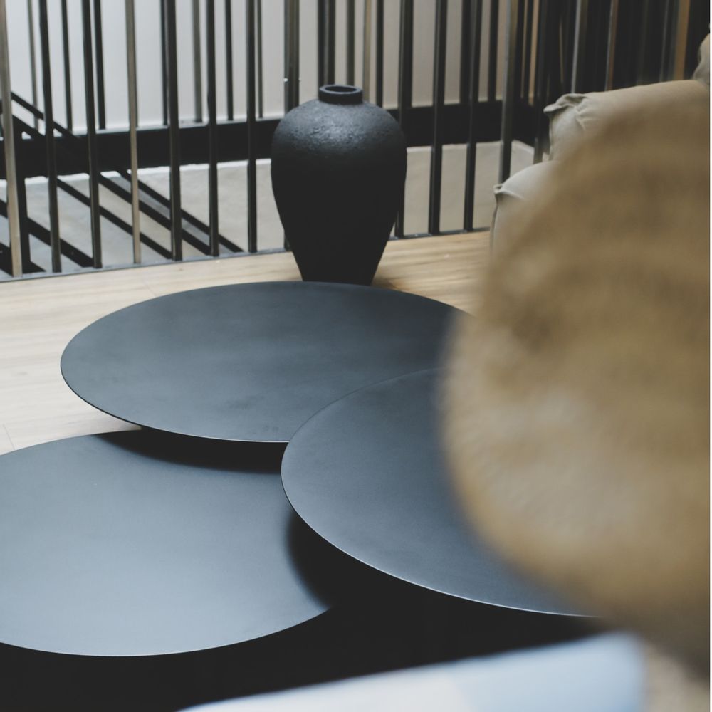Coffee tables - Bora-Bora round coffee tables - TERRE ET METAL