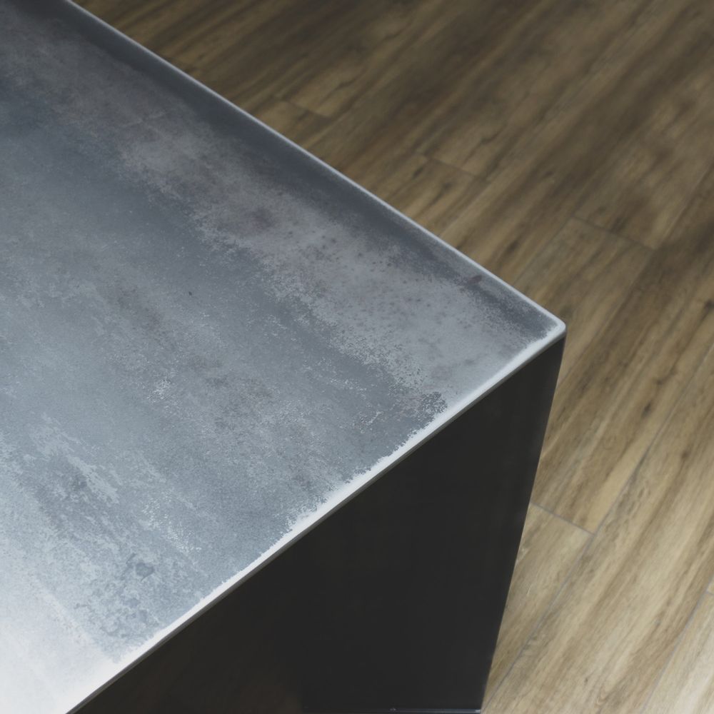 Dining Tables - Minimal metal dining table - TERRE ET METAL