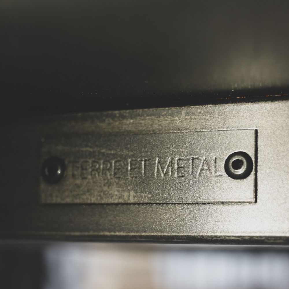 Dining Tables - Minimal metal dining table - TERRE ET METAL