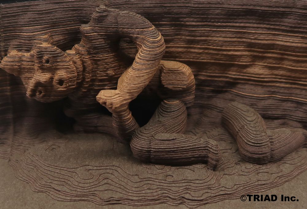 Stationery - SHAPE Clay figurine with clasping hands - OMOSHIROI BLOCK