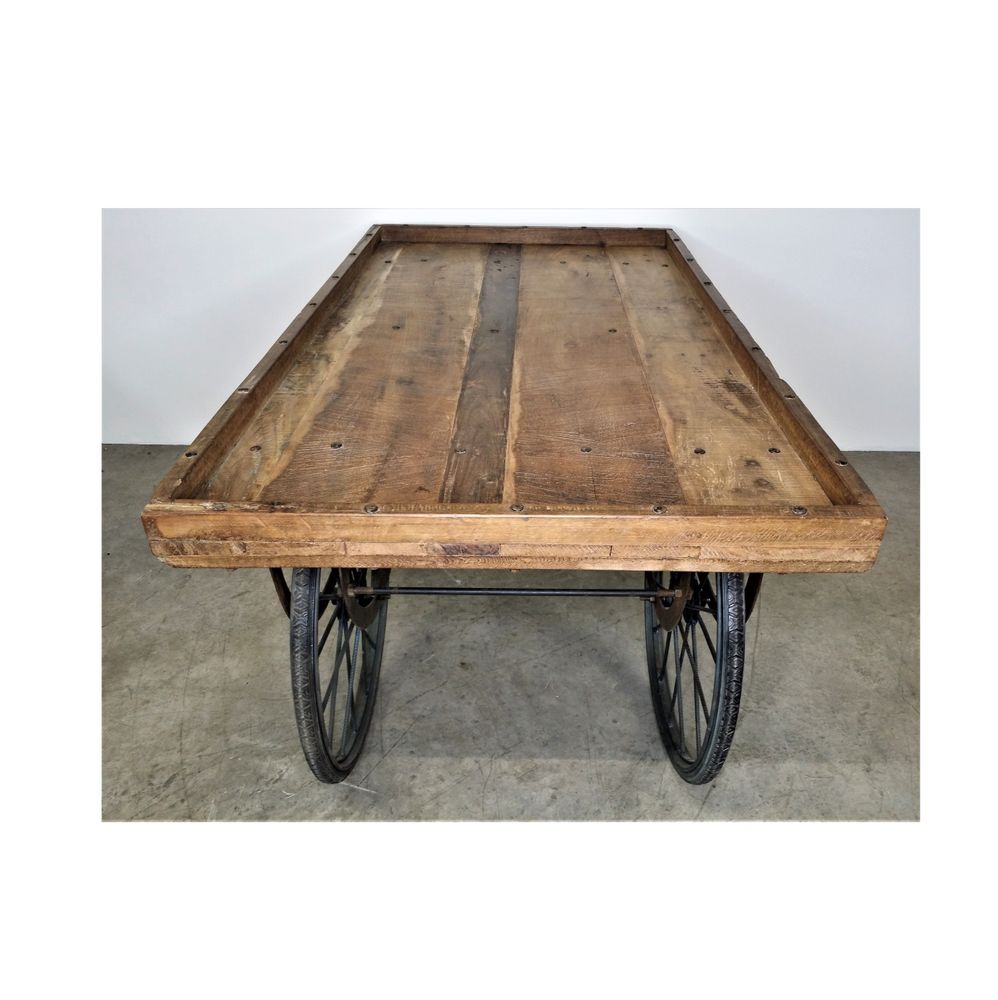 Decorative objects - 4 Wheels Teak Display Stall Trolley - JD PRODUCTION - JD CO MARINE