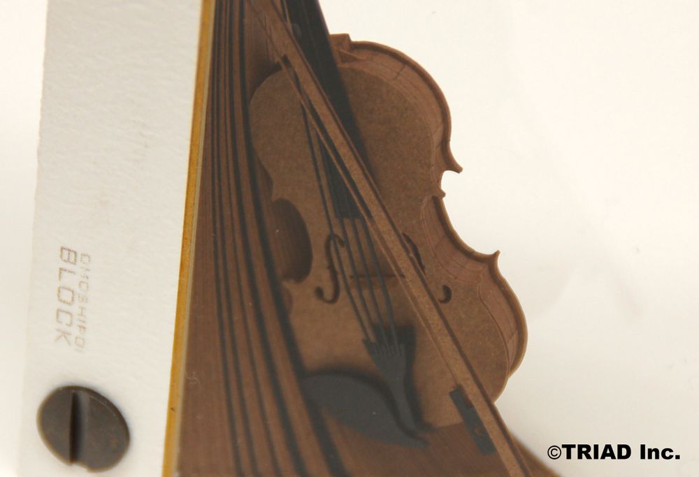 Papeterie bureau - SHAPE violon - OMOSHIROI BLOCK
