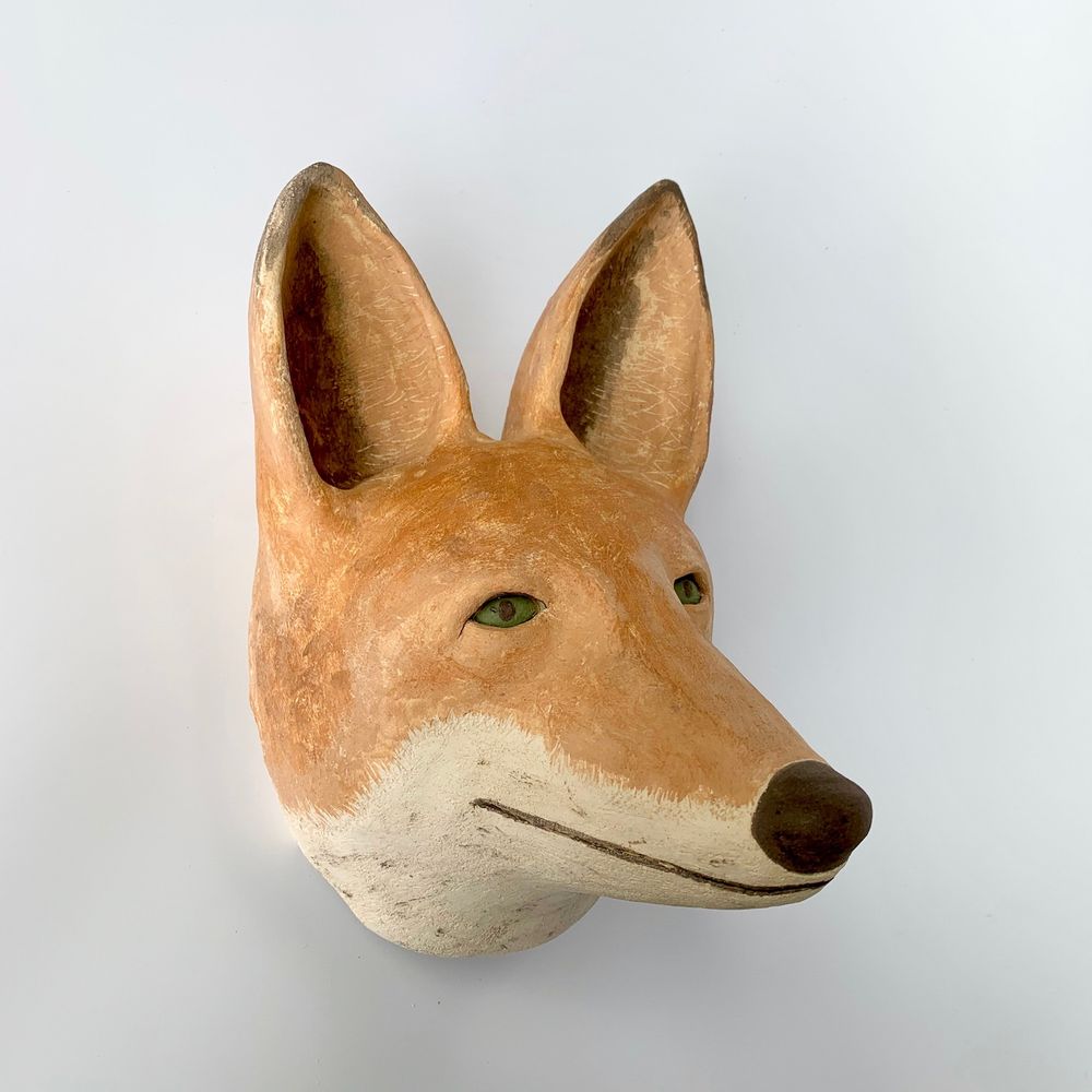 Other wall decoration - Fox and Bear Masks - CIRCATERRA CÉRAMIQUE