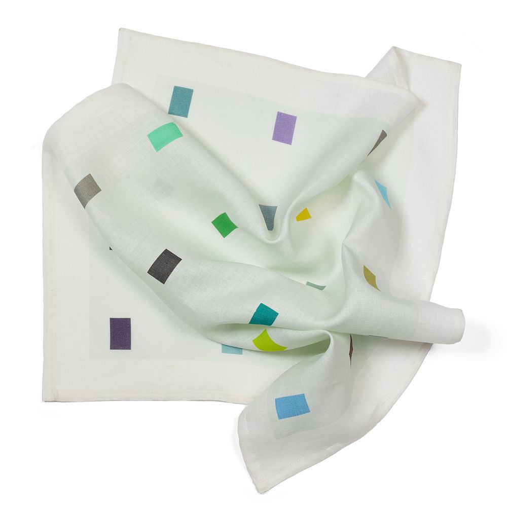 Linge d'office - torchon Block Green - HELLEN VAN BERKEL HEARTMADE PRINTS