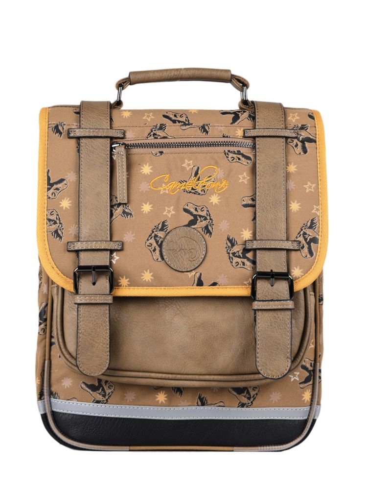 Sacs et cartables - Cartable 2 compartiments CAMELEON YELLOW DINO - CAMELEON