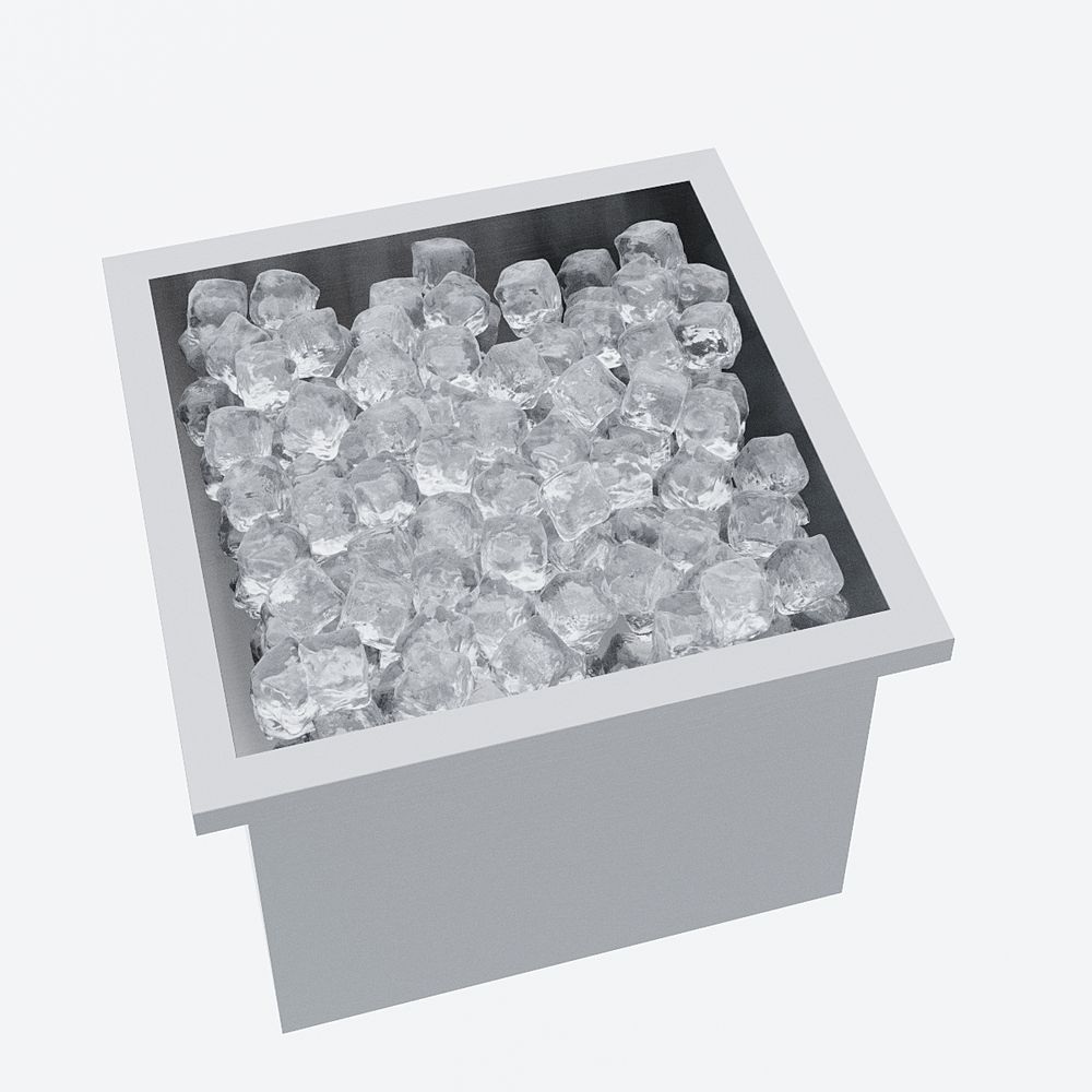 Accessoires pour le vin - Récipient en acier inoxydable pour « seau à glace, champagne, vin et boissons », profondeur : 270 mm pour table barbecue design « à la carte » - A LA CARTE DESIGN