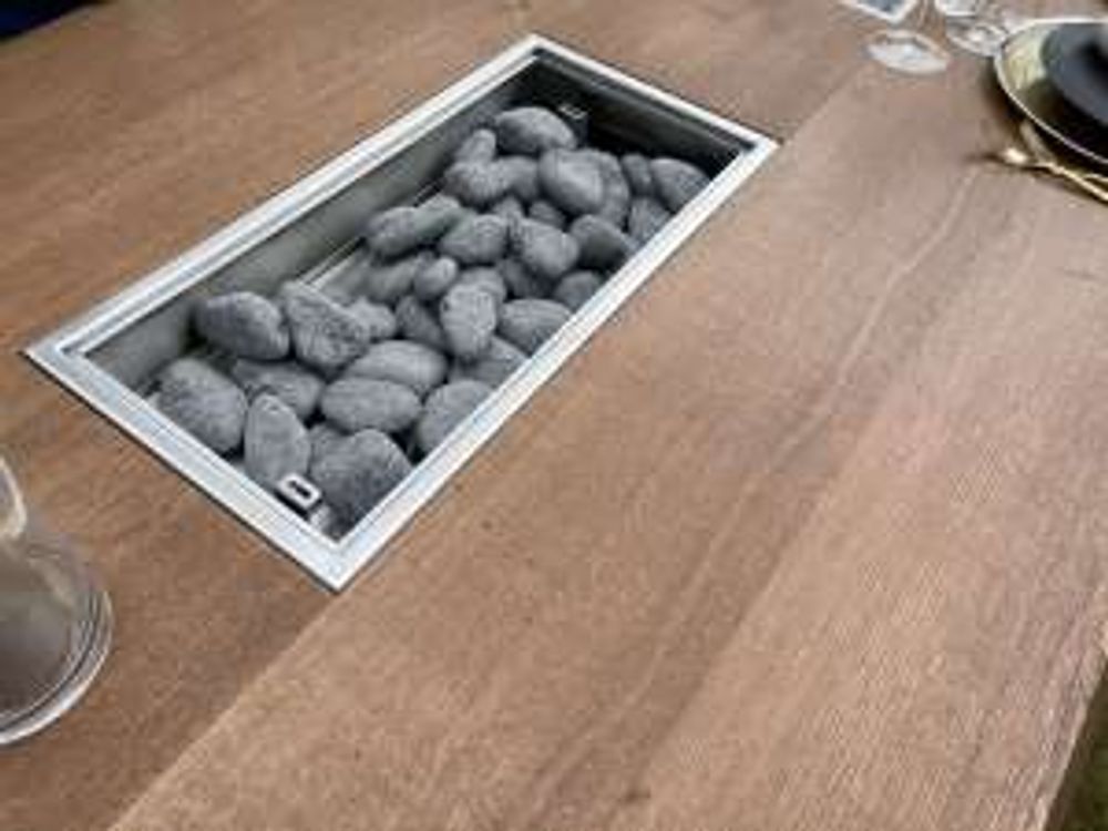 Barbecues - Insert « Grill » double charbon de bois pour table barbecue design « à la carte » - A LA CARTE DESIGN